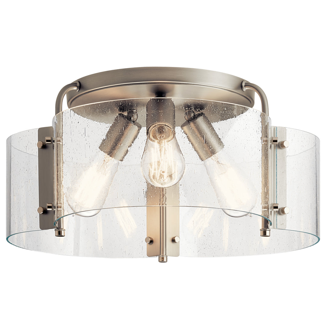 Kichler Canada - 42955NI - Three Light Semi Flush Mount - Thoreau - Brushed Nickel