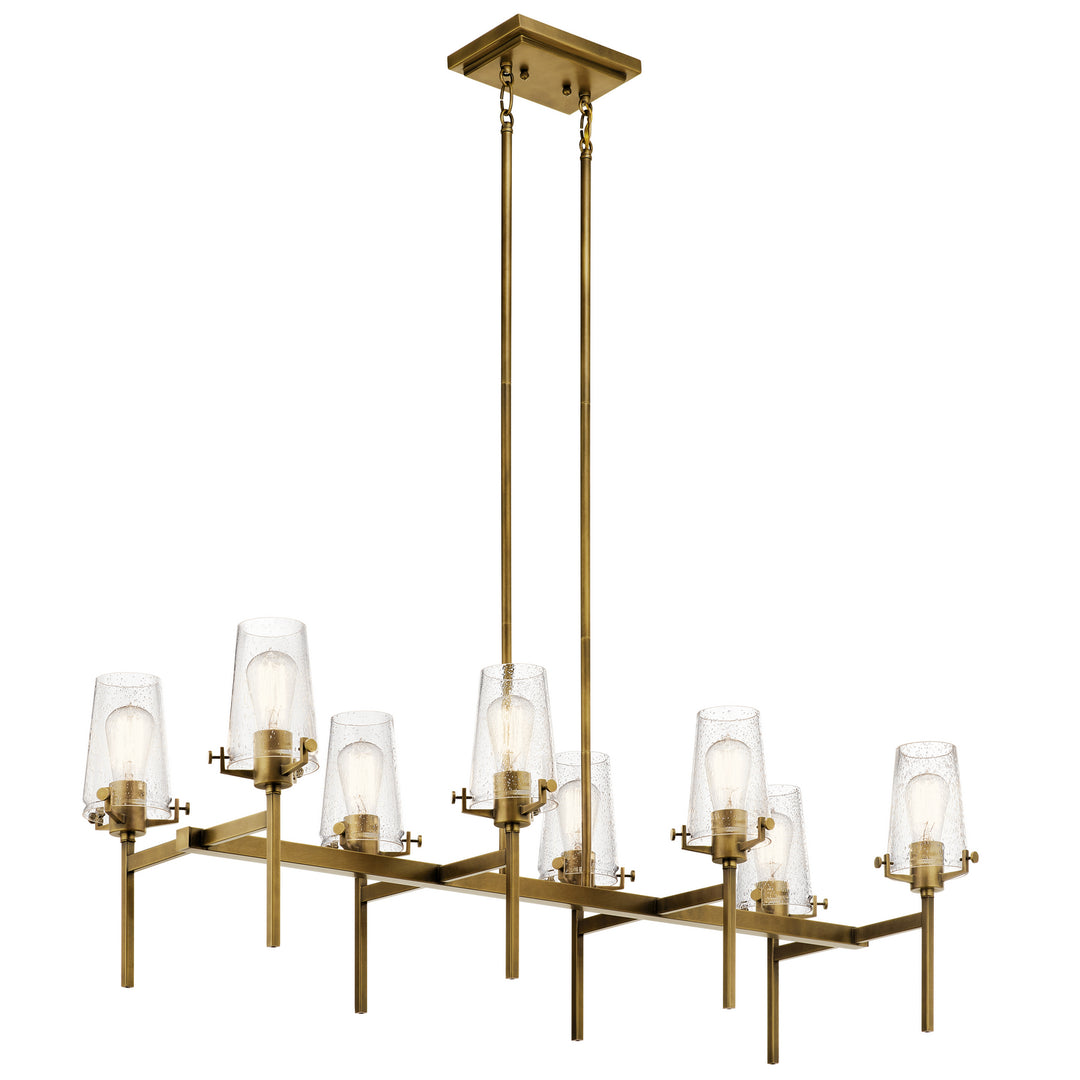 Kichler Canada - 43696NBR - Eight Light Linear Chandelier - Alton - Natural Brass