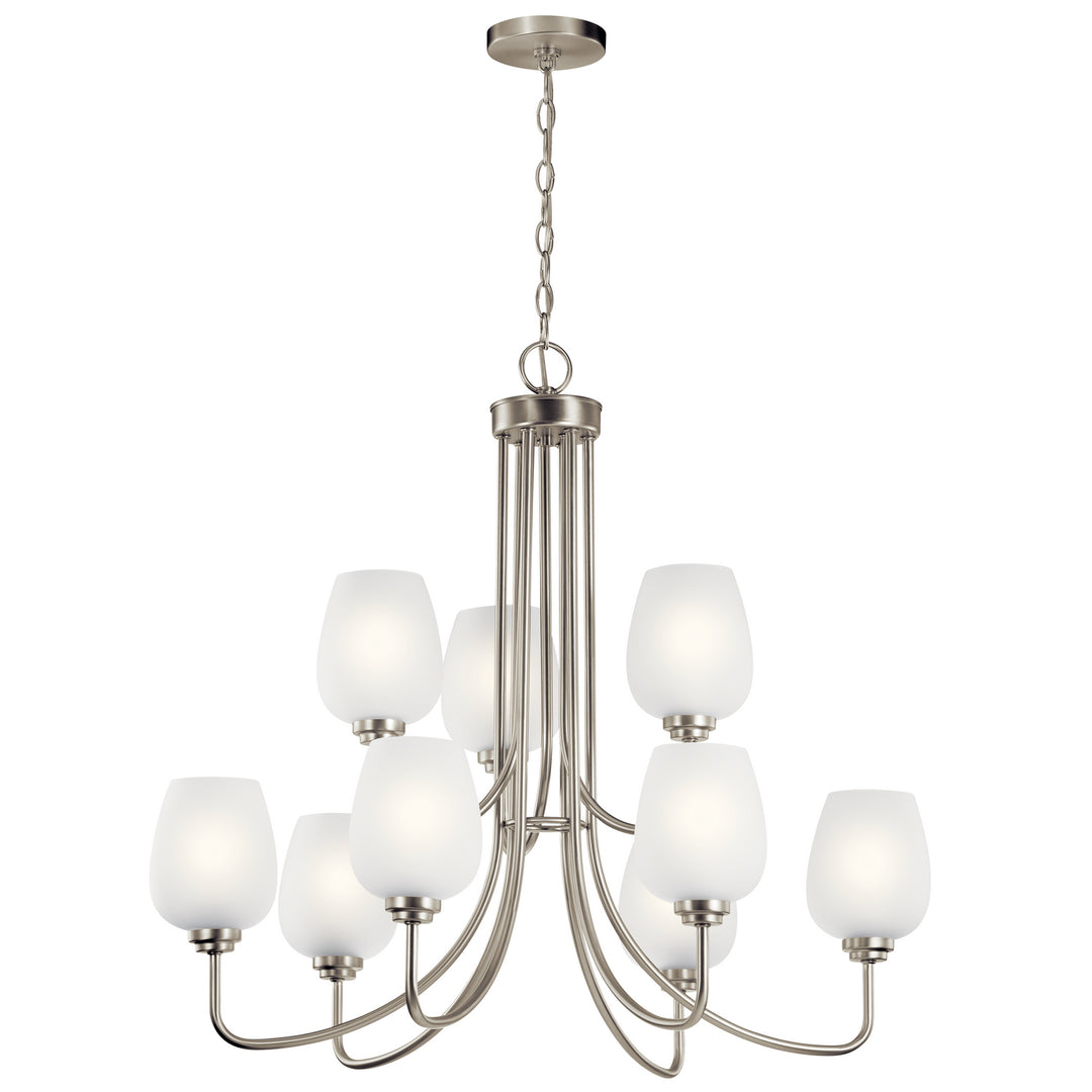 Kichler Canada - 44378NI - Nine Light Chandelier - Valserrano - Brushed Nickel