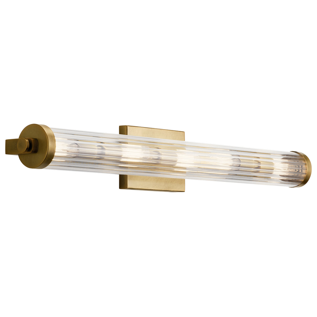 Kichler Canada - 45650NBR - Five Light Linear Bath - Azores - Natural Brass