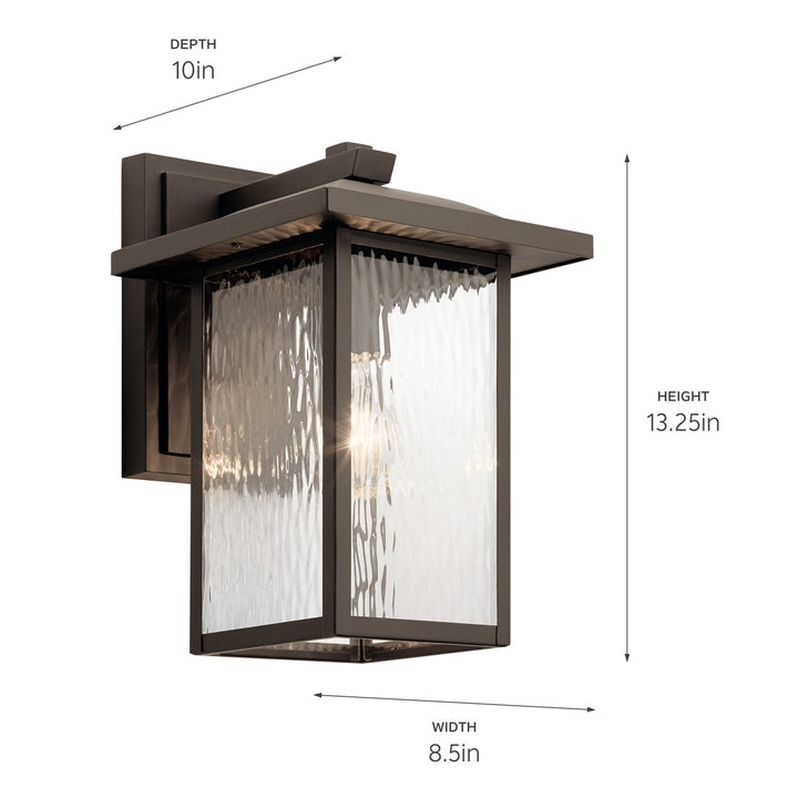 Kichler Canada - 49925OZ - One Light Outdoor Wall Mount - Capanna - Olde Bronze