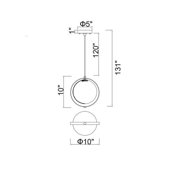 CWI Lighting Canada - 1153P10-1-169 - LED Mini Pendant - Da Vinci - Medallion Gold