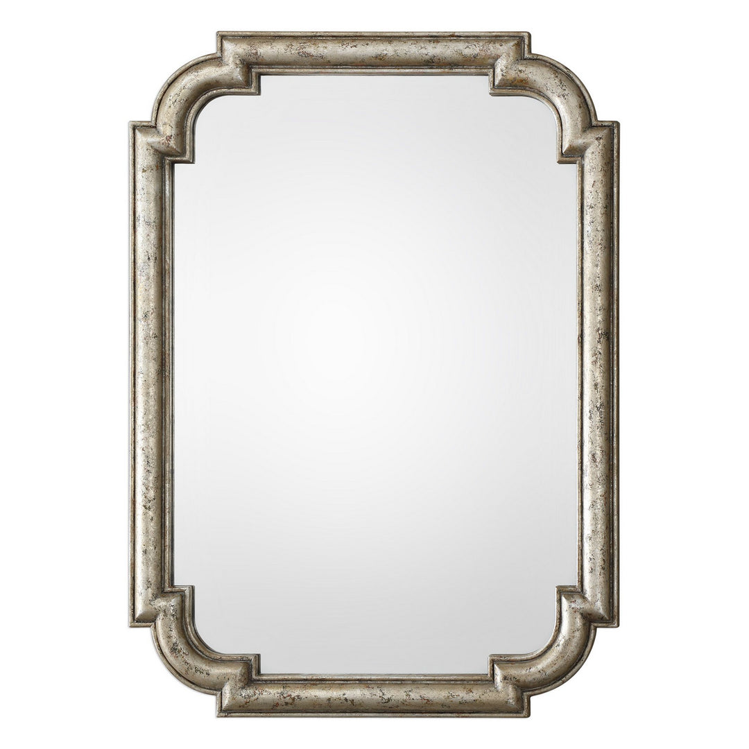 Calanna Mirror in Distressed Silver Leaf - available from The Lighting Shoppe, trusted by Canadian homeowners