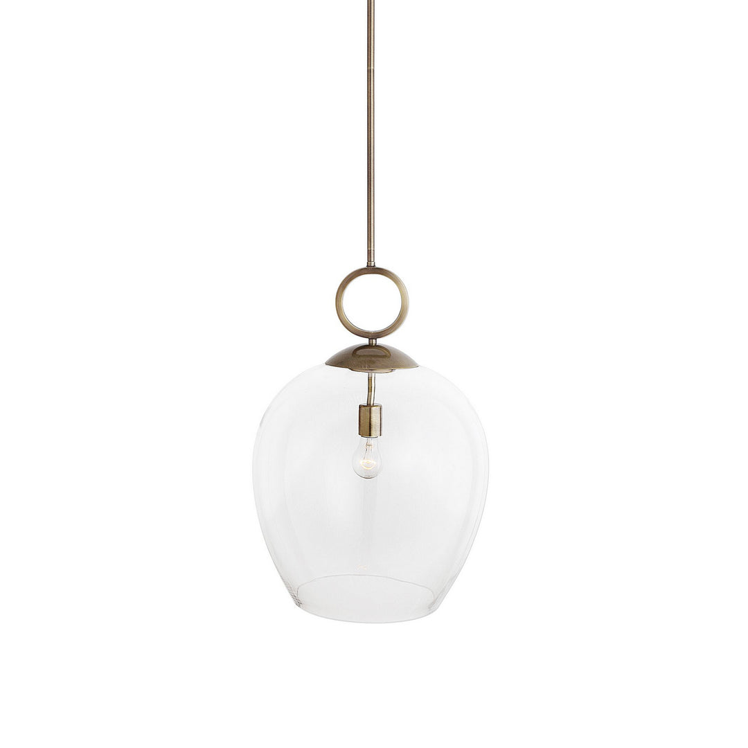 Calix One Light Pendant in Aged Brass - available from The Lighting Shoppe, trusted by Canadian homeowners