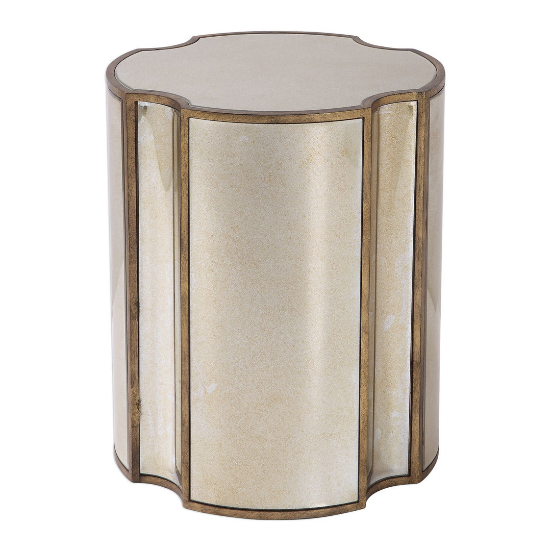 Harlow Accent Table in Antique Brass - available from The Lighting Shoppe, trusted by Canadian homeowners