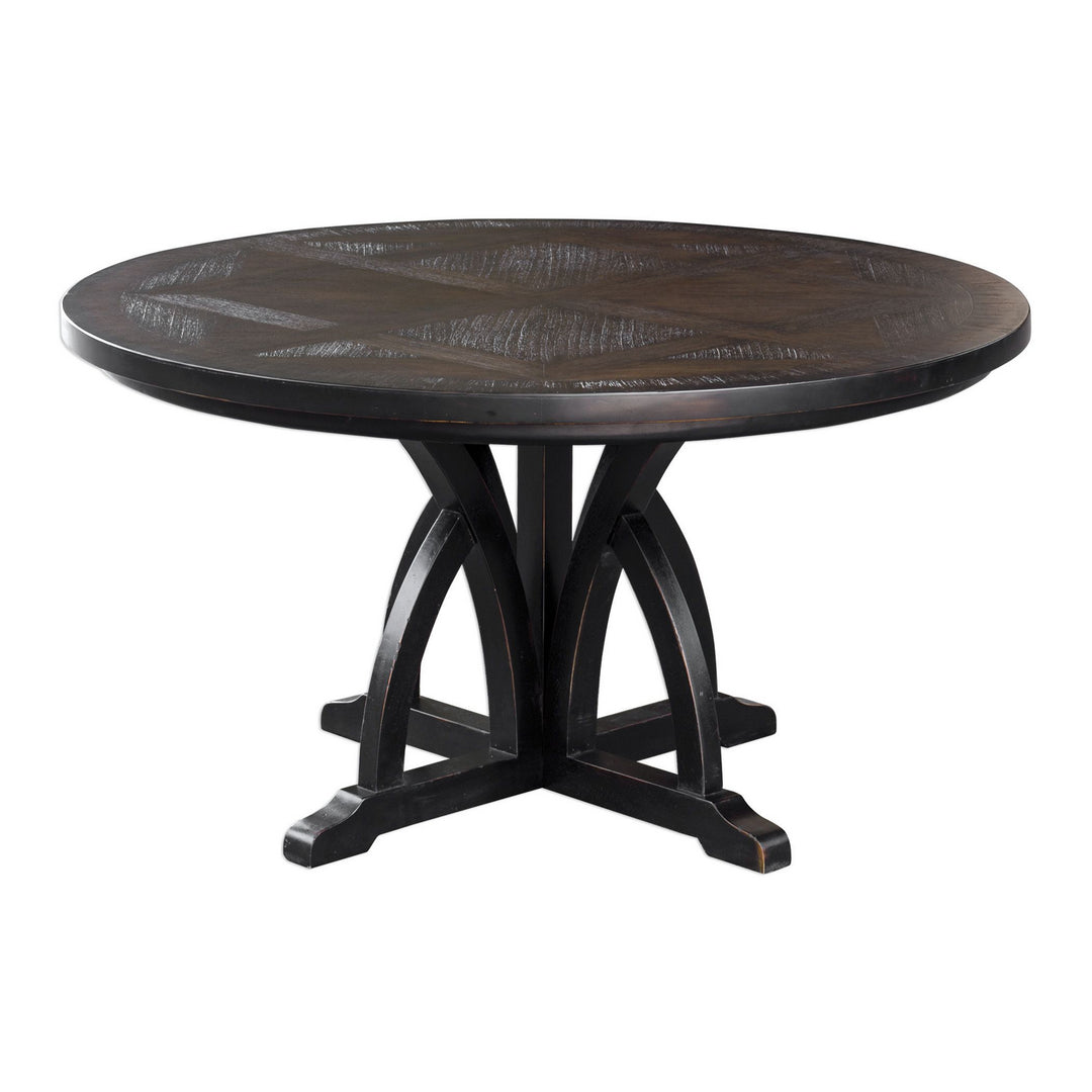 Maiva Dining Table in Weathered Black - available from The Lighting Shoppe, trusted by Canadian homeowners