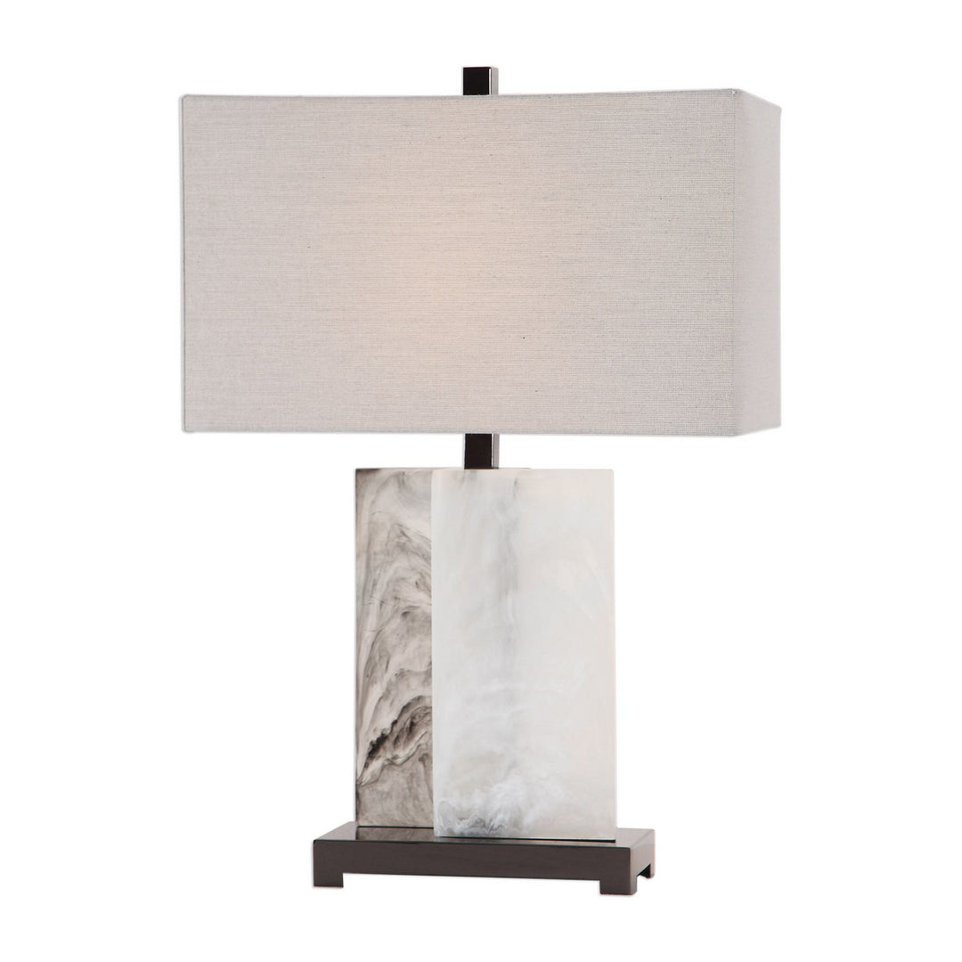 Vanda One Light Table Lamp in Polished Black Nickel - available from The Lighting Shoppe, trusted by Canadian homeowners