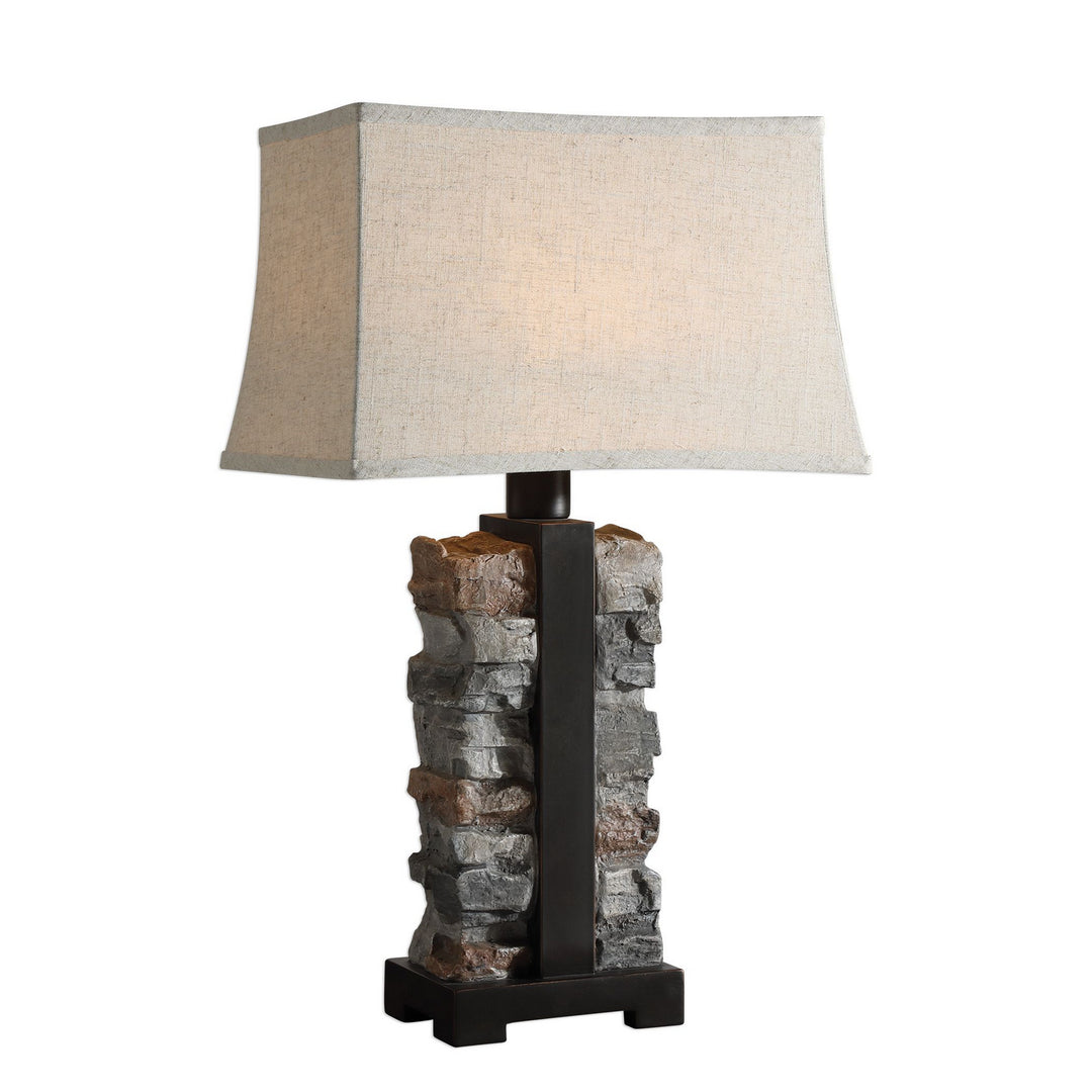 Kodiak One Light Table Lamp in Rustic Black - available from The Lighting Shoppe, trusted by Canadian homeowners