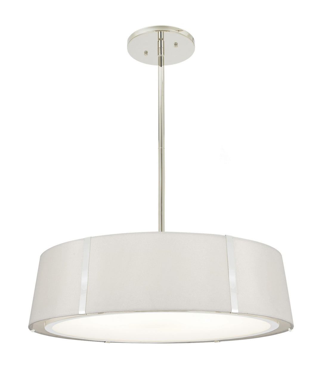 Fulton Six Light Chandelier in Polished Nickel - available from The Lighting Shoppe, trusted by Canadian homeowners