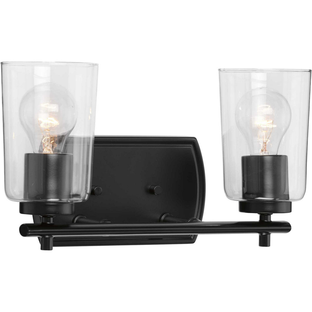 Adley Two Light Bath & Vanity in Black - available from The Lighting Shoppe, trusted by Canadian homeowners
