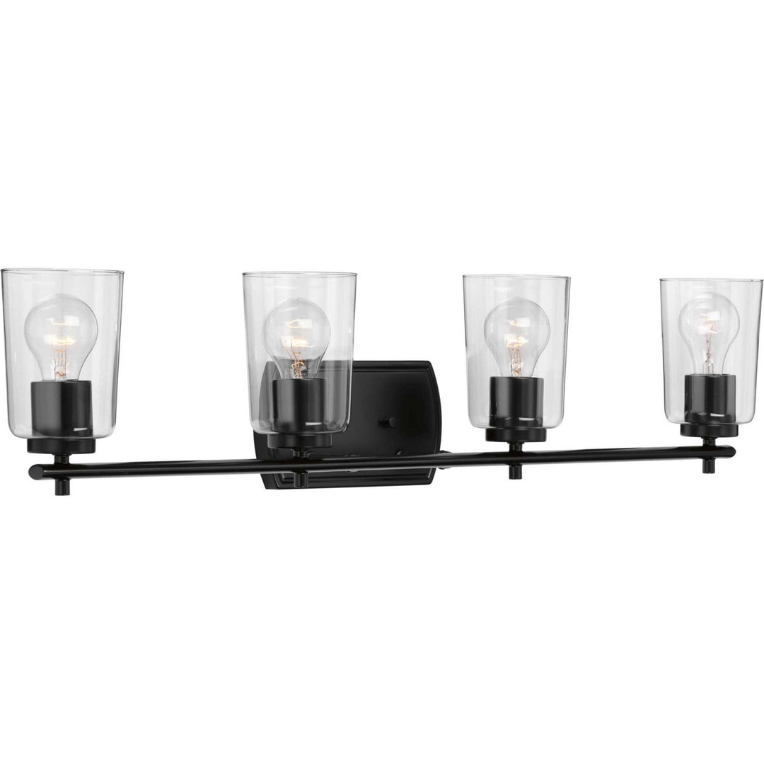 Adley Four Light Bath & Vanity in Black - available from The Lighting Shoppe, trusted by Canadian homeowners