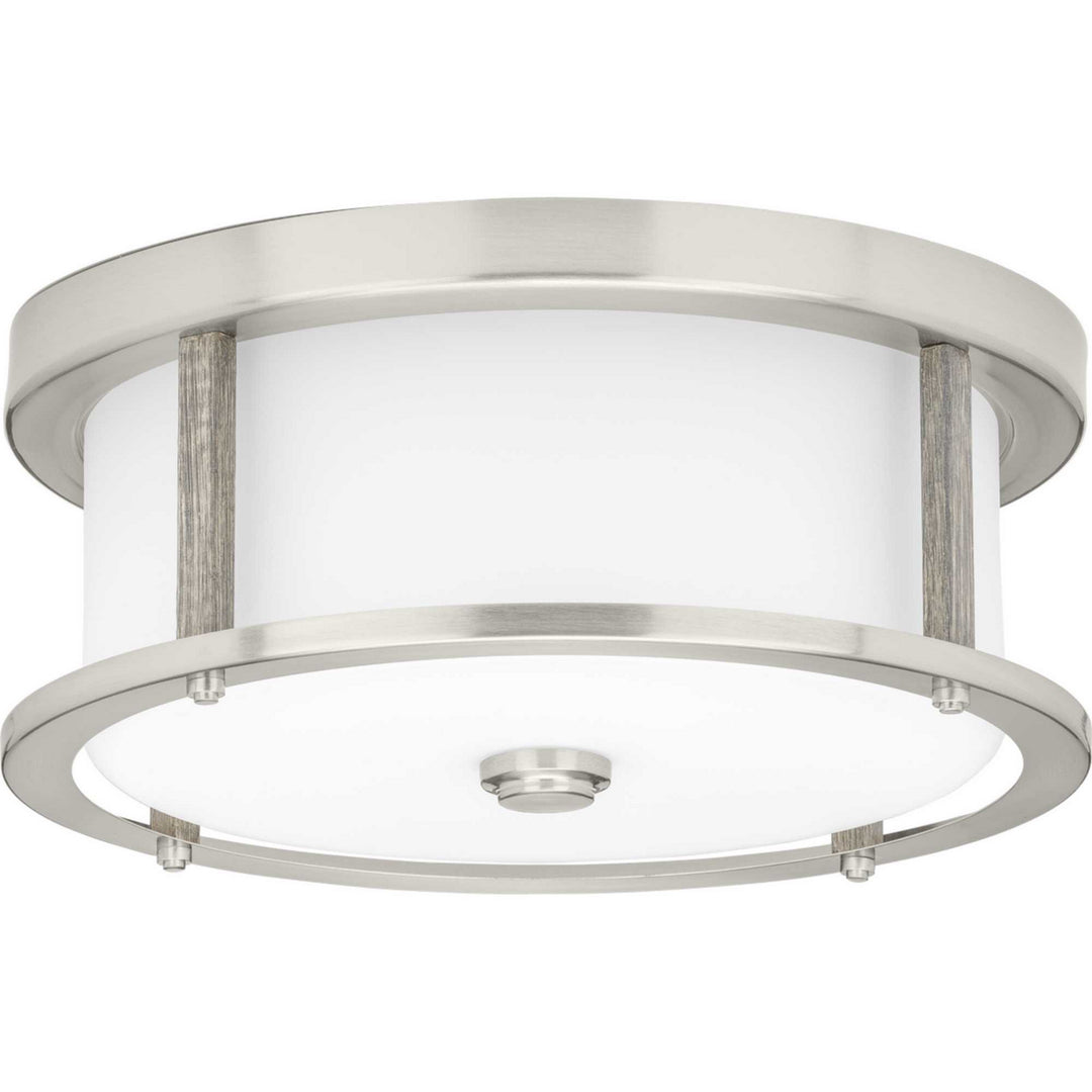 Progress Canada - P350144-009 - Two Light Flush Mount - Mast - Brushed Nickel
