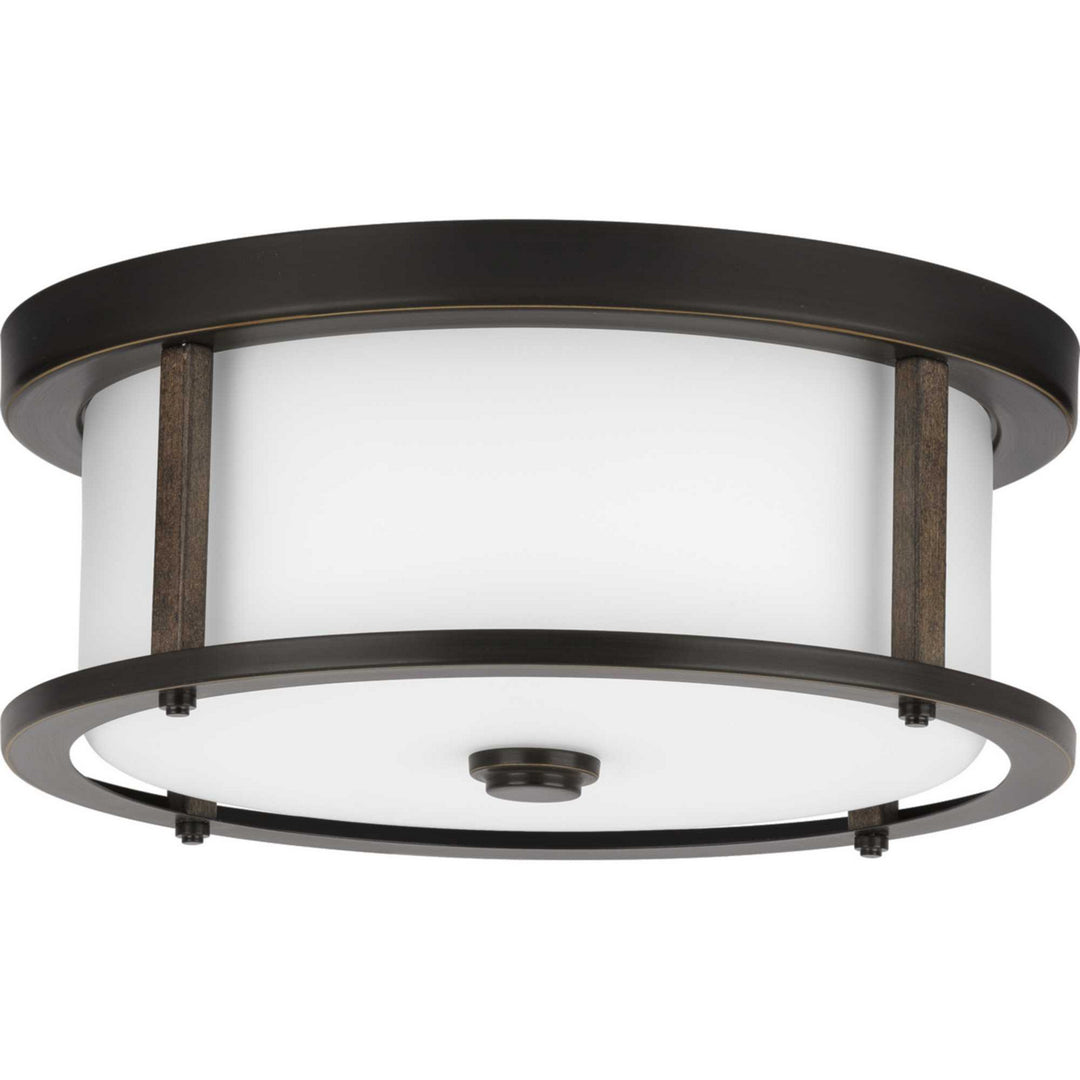 Progress Canada - P350144-020 - Two Light Flush Mount - Mast - Antique Bronze