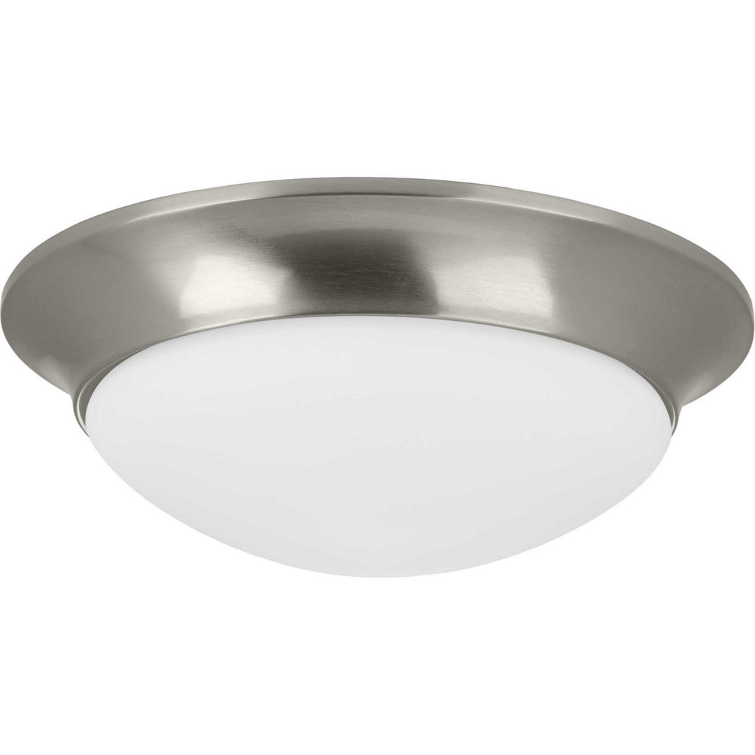 Progress Canada - P350147-009 - Two Light Flush Mount - Etched Opal Dome - Brushed Nickel