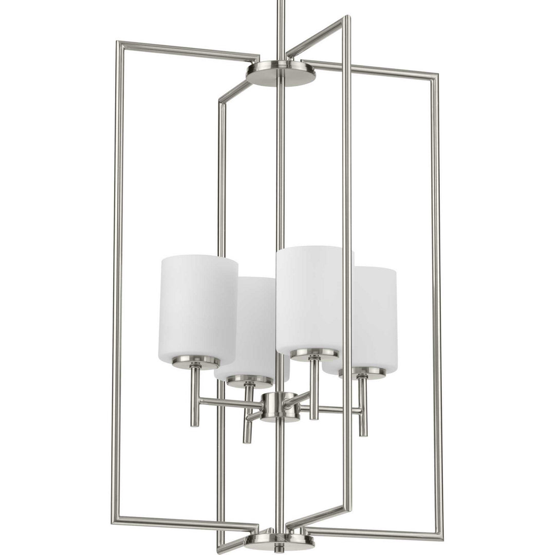 Progress Canada - P500206-009 - Four Light Foyer Pendant - Replay - Brushed Nickel