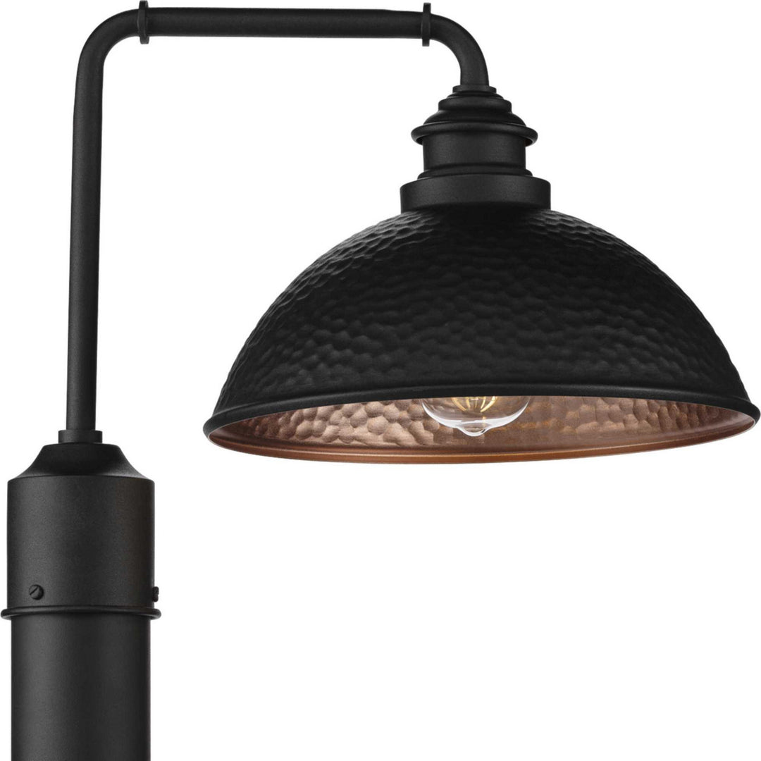 Englewood One Light Post Lantern in Black - available from The Lighting Shoppe, trusted by Canadian homeowners