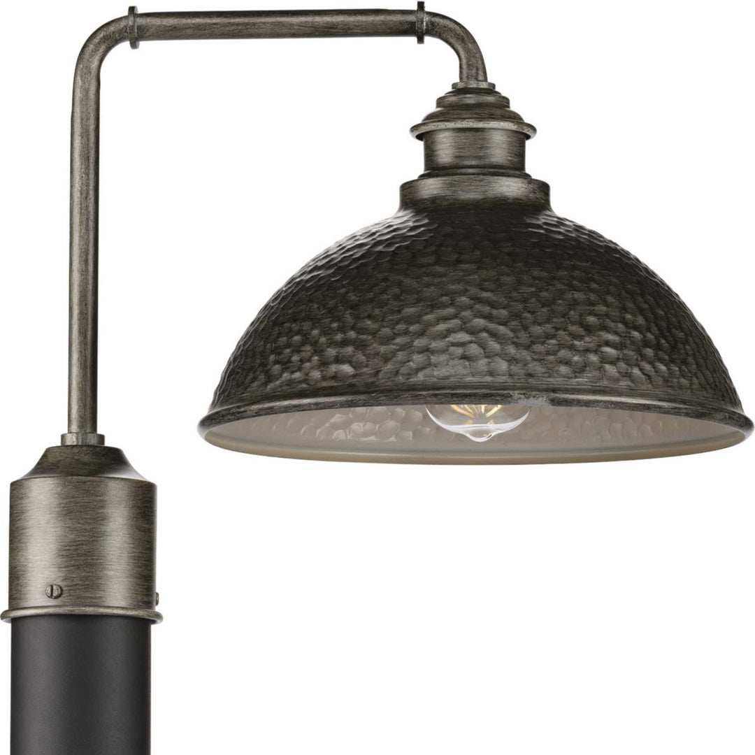 Englewood One Light Post Lantern in Antique Pewter - available from The Lighting Shoppe, trusted by Canadian homeowners