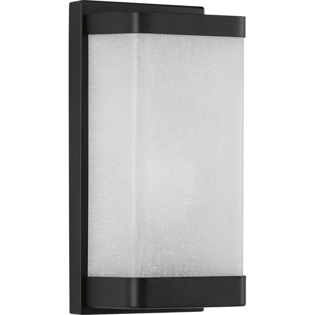 Linen Glass Sconce One Light Wall Sconce in Black - available from The Lighting Shoppe, trusted by Canadian homeowners