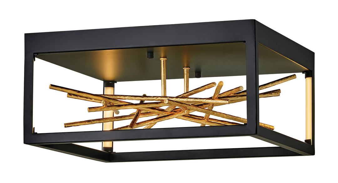 Styx LED Flush Mount in Black - available from The Lighting Shoppe, trusted by Canadian homeowners