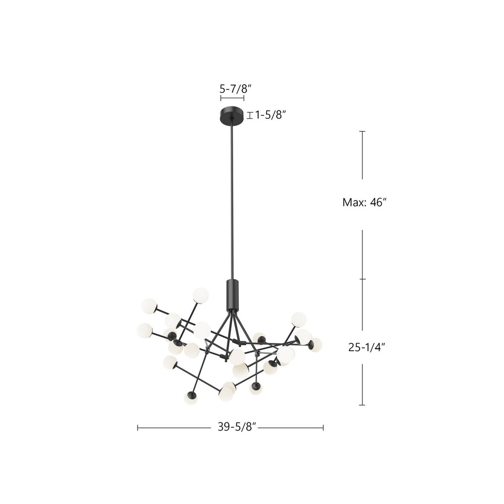 Kuzco Canada - CH97139-BK - LED Chandelier - Moto - Black