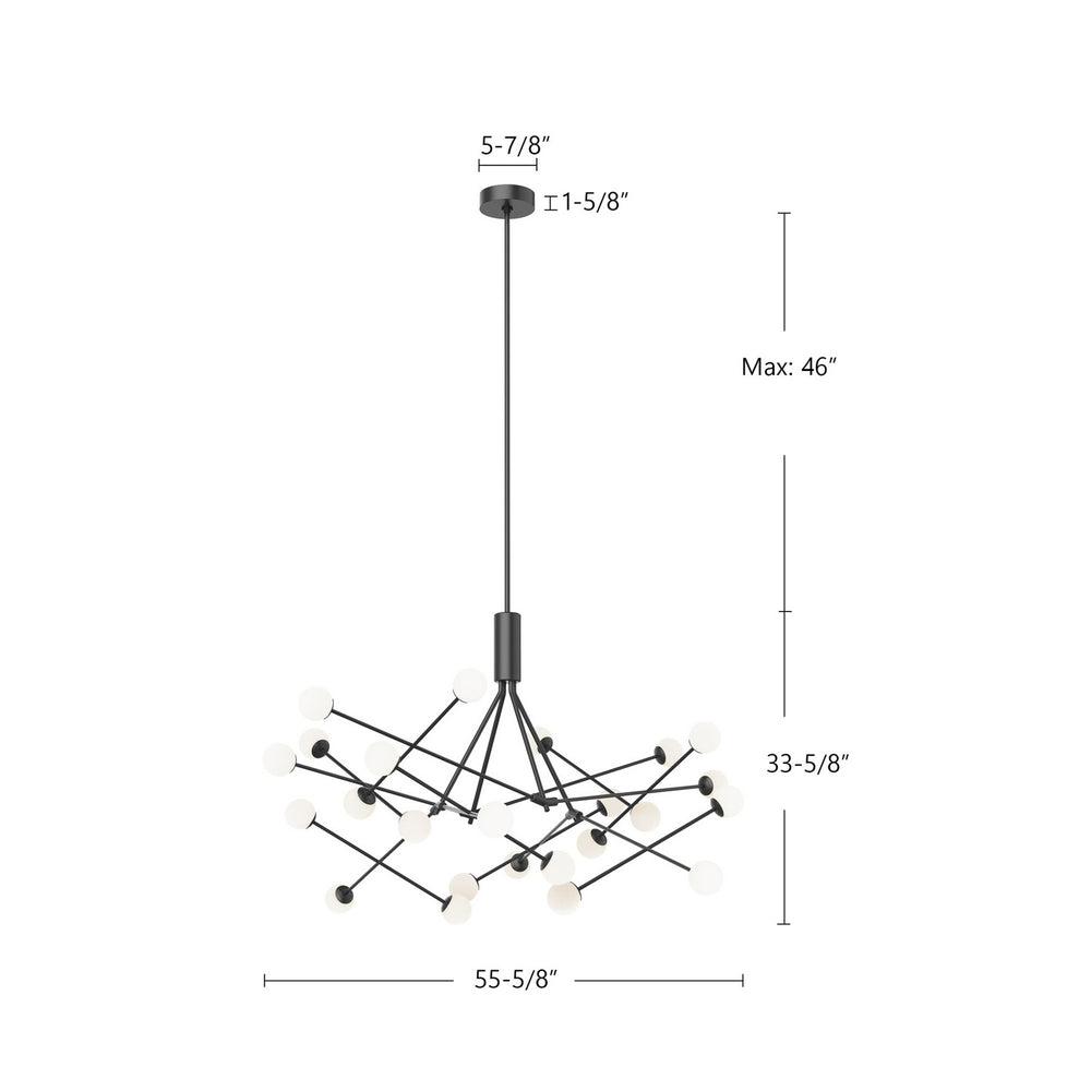 Kuzco Canada - CH97358-BK - LED Chandelier - Moto - Black