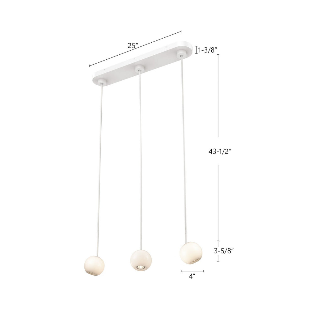 Kuzco Canada - MP47613-WH - LED Pendant - Europa - White