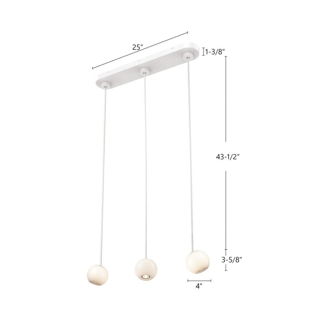Kuzco Canada - MP47613-WH - LED Pendant - Europa - White