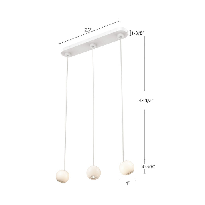 Kuzco Canada - MP47613-WH - LED Pendant - Europa - White
