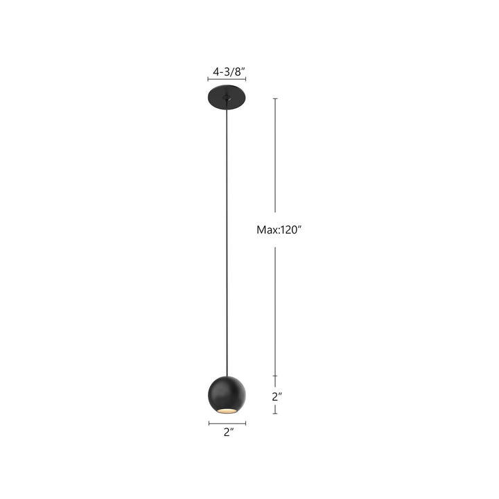 Kuzco Canada - PD15302-BK - LED Pendant - Exo - Black