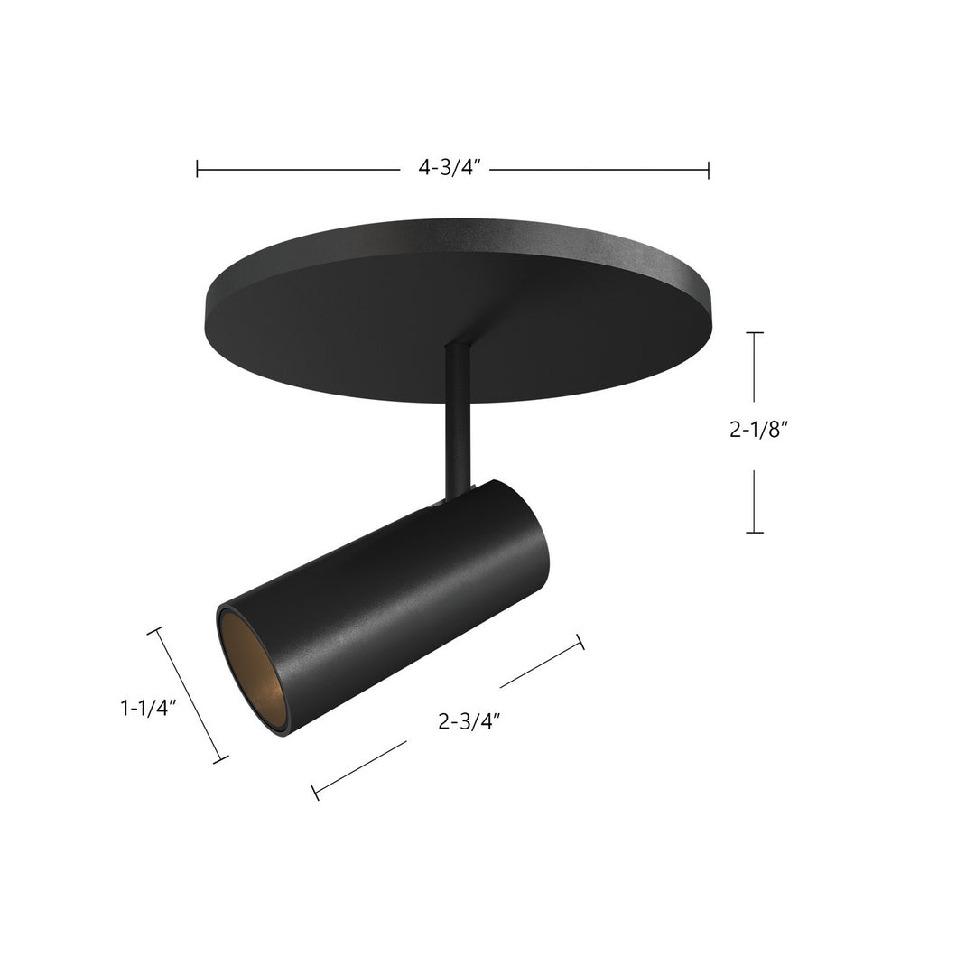 Kuzco Canada - SF15101-BK - LED Semi-Flush Mount - Downey - Black