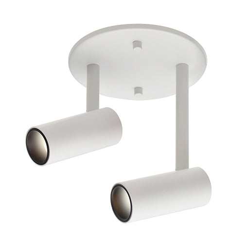 Downey LED Semi-Flush Mount in White - available from The Lighting Shoppe, trusted by Canadian homeowners