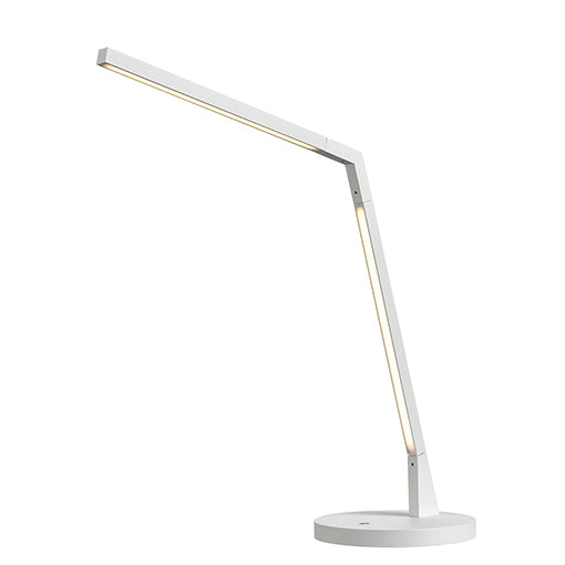 Miter LED Table Lamp in White - available from The Lighting Shoppe, trusted by Canadian homeowners