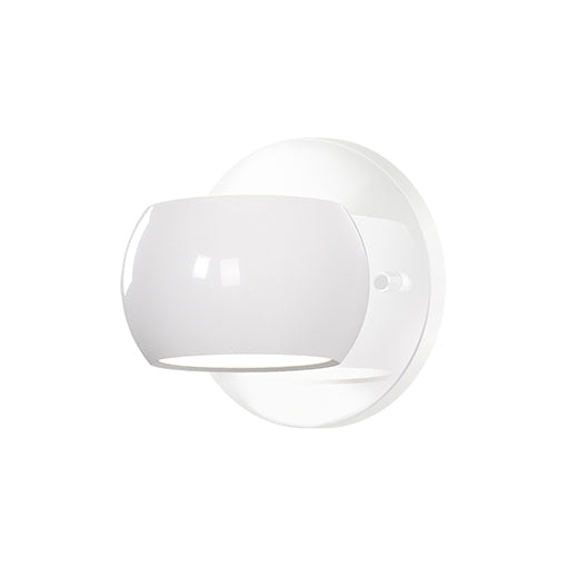 Flux LED Wall Sconce in Gloss White - available from The Lighting Shoppe, trusted by Canadian homeowners