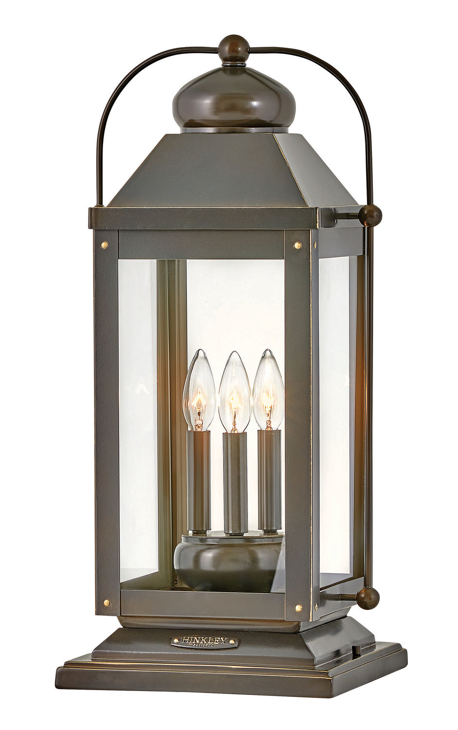 Anchorage LED Pier Mount in Light Oiled Bronze - available from The Lighting Shoppe, trusted by Canadian homeowners