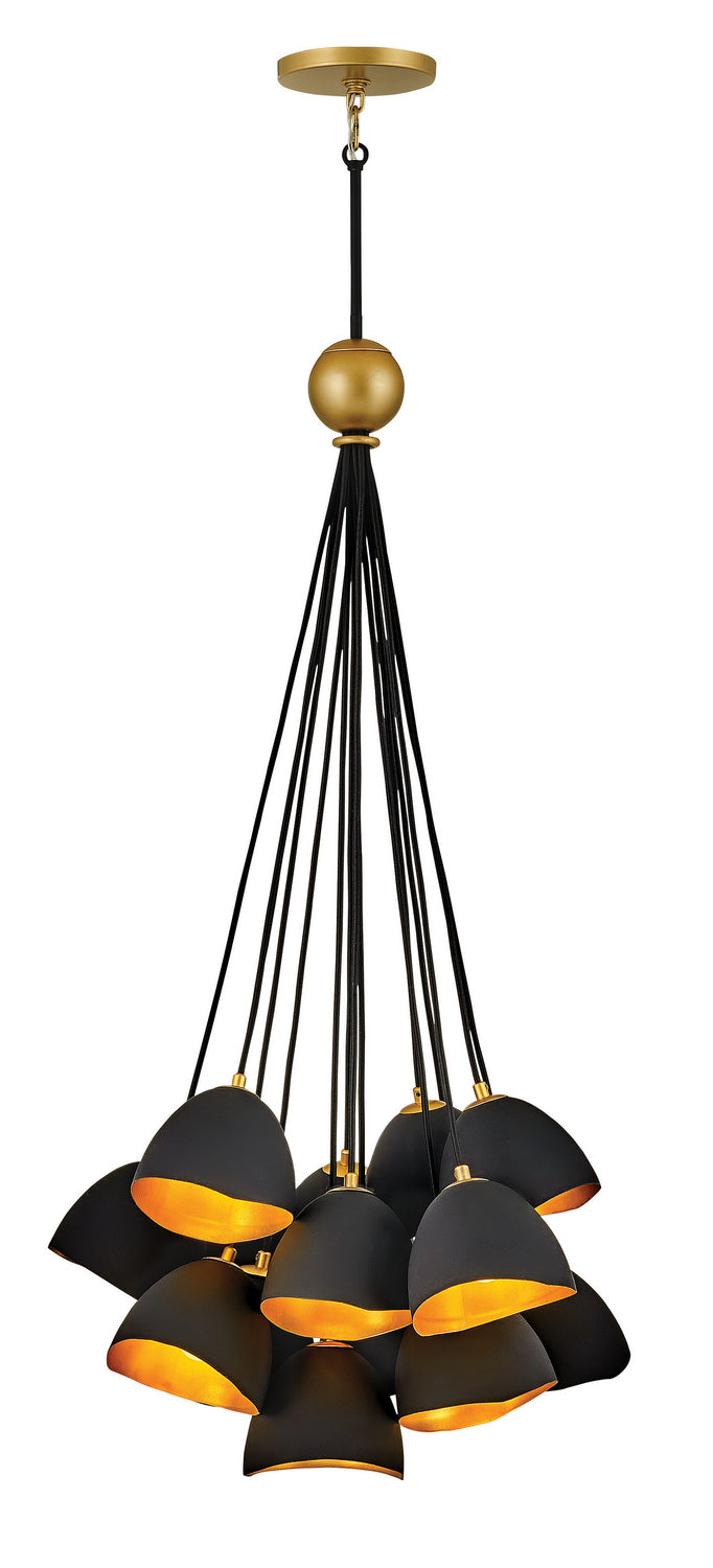 Hinkley Canada - 35906SHB - LED Chandelier - Nula - Shell Black