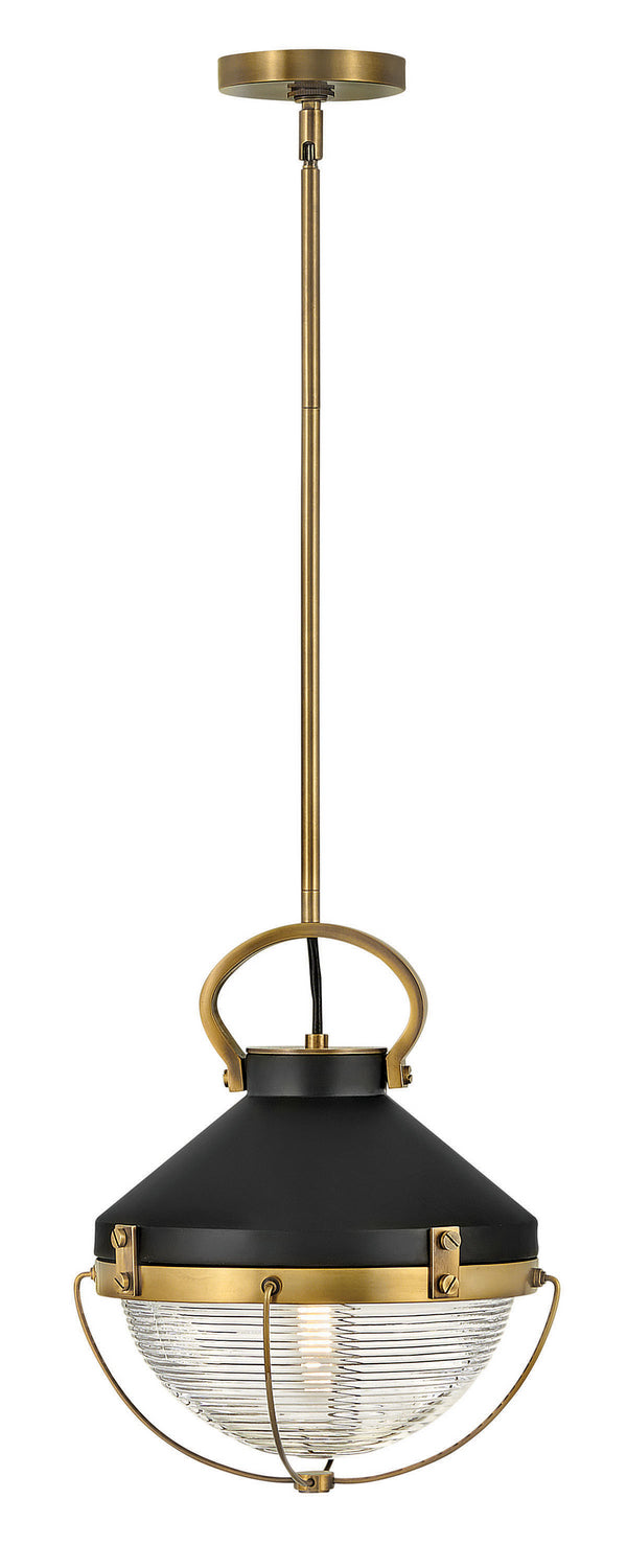 Hinkley Canada - 4847HB - LED Pendant - Crew - Heritage Brass