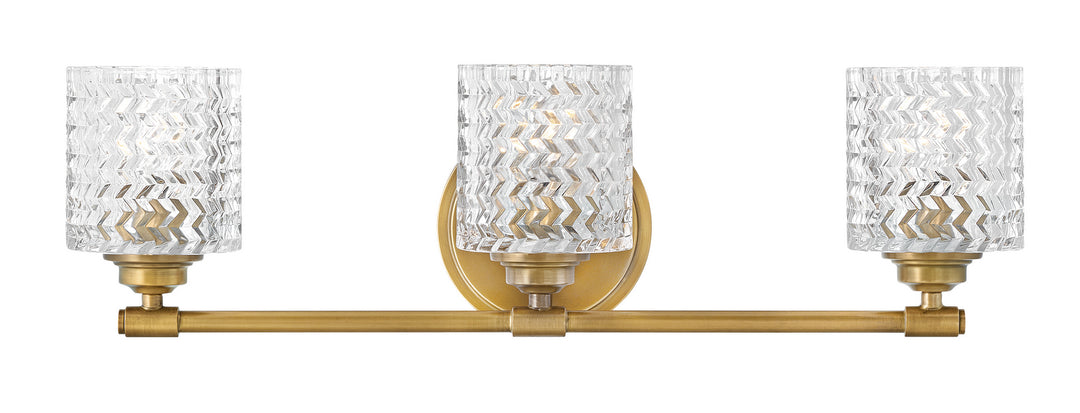 Elle LED Vanity in Heritage Brass - available from The Lighting Shoppe, trusted by Canadian homeowners