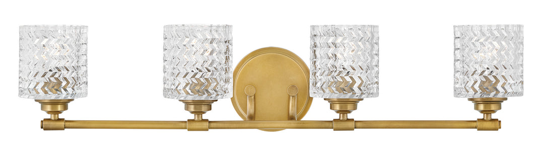 Elle LED Vanity in Heritage Brass - available from The Lighting Shoppe, trusted by Canadian homeowners