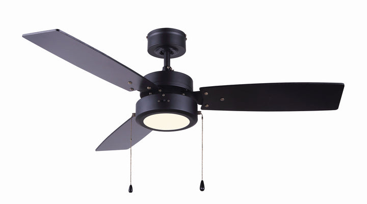 Wallis 42"Ceiling Fan in Matte Black - available from The Lighting Shoppe, trusted by Canadian homeowners