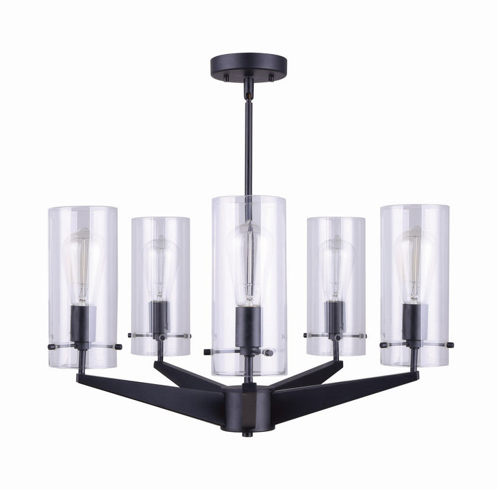 Canarm Canada - ICH759A05BK - Five Light Chandelier - Joni - Black