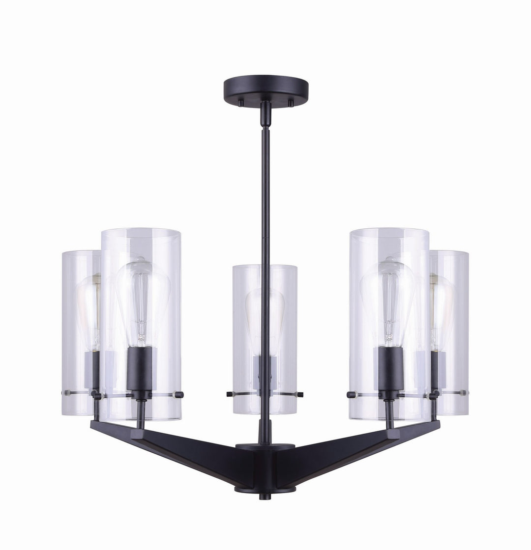 Canarm Canada - ICH759A05BK - Five Light Chandelier - Joni - Black