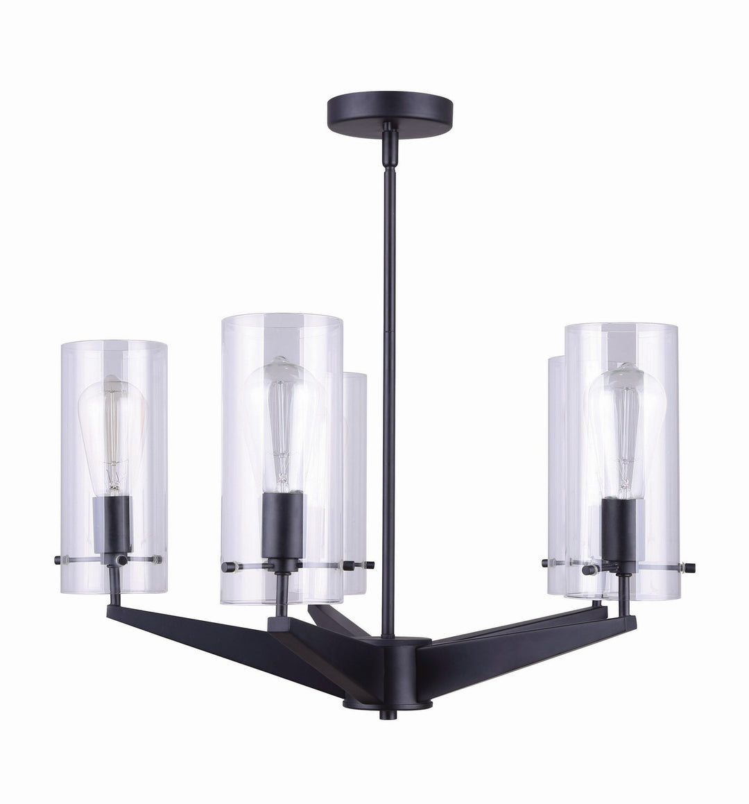 Canarm Canada - ICH759A05BK - Five Light Chandelier - Joni - Black