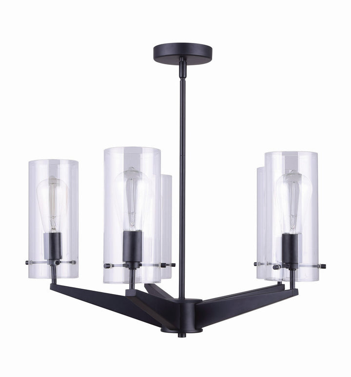 Canarm Canada - ICH759A05BK - Five Light Chandelier - Joni - Black