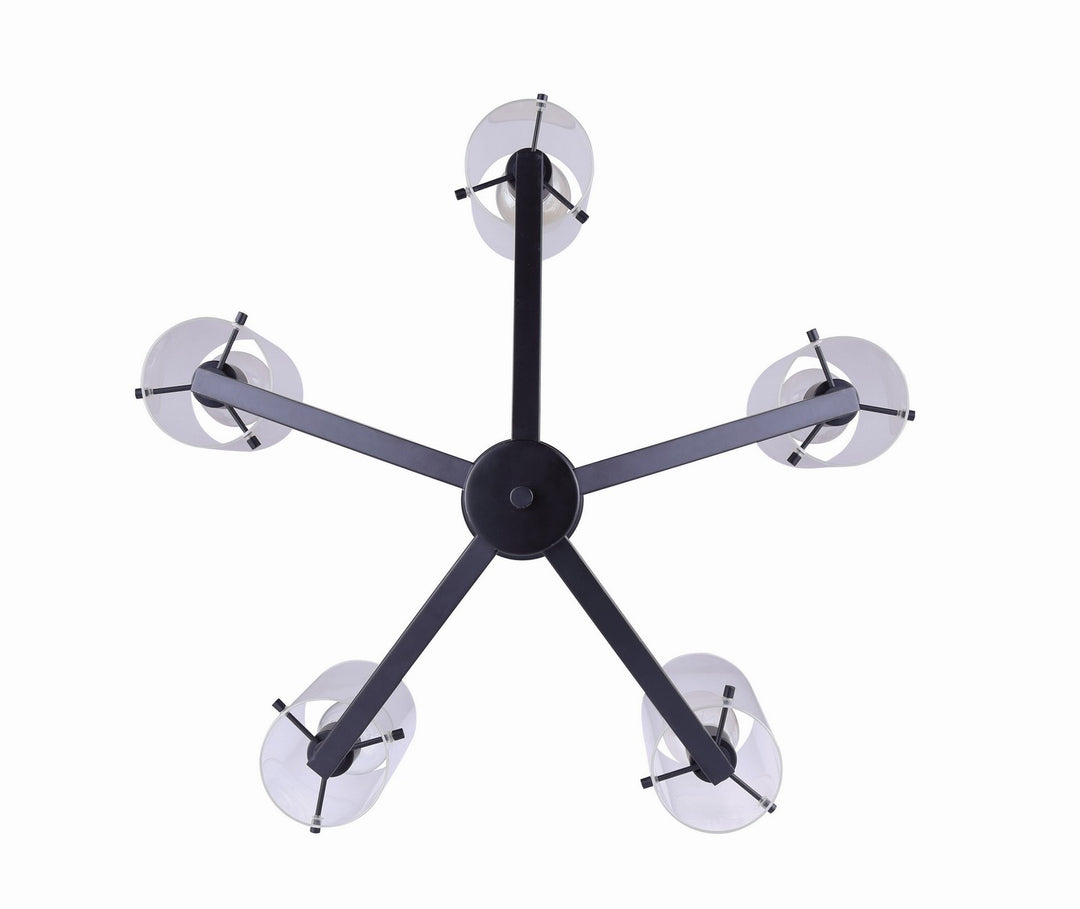 Canarm Canada - ICH759A05BK - Five Light Chandelier - Joni - Black