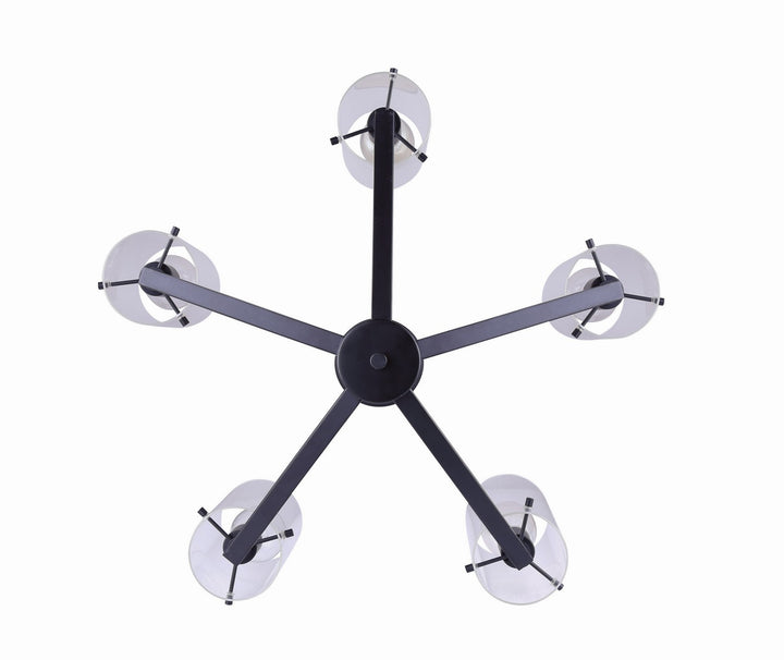 Canarm Canada - ICH759A05BK - Five Light Chandelier - Joni - Black