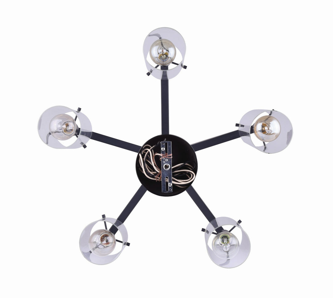 Canarm Canada - ICH759A05BK - Five Light Chandelier - Joni - Black