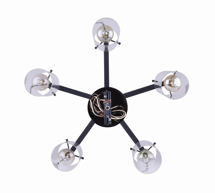 Canarm Canada - ICH759A05BK - Five Light Chandelier - Joni - Black