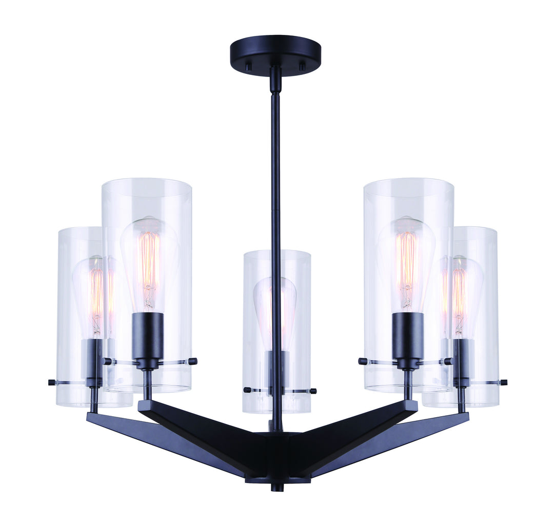 Canarm Canada - ICH759A05BK - Five Light Chandelier - Joni - Black