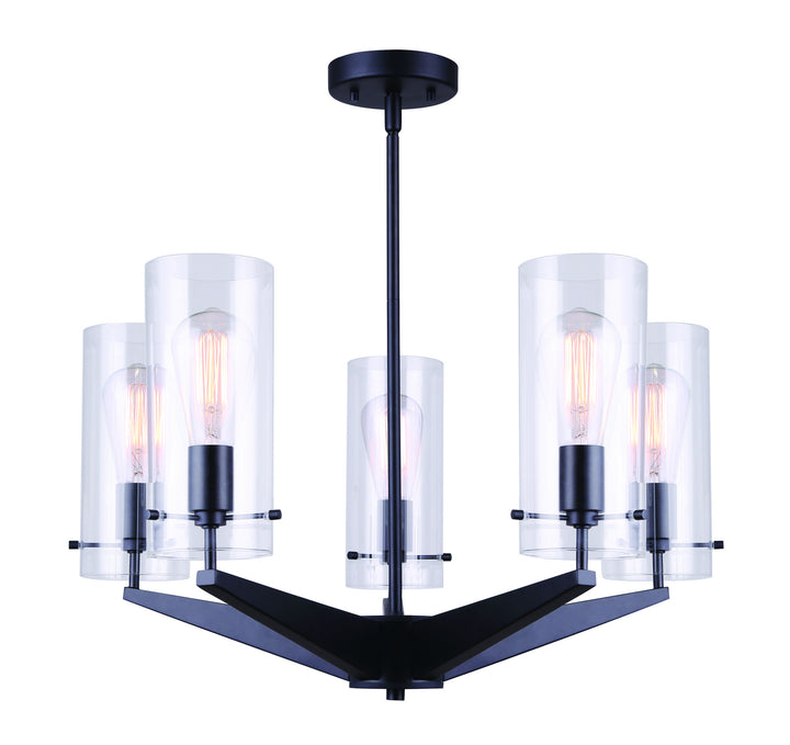 Canarm Canada - ICH759A05BK - Five Light Chandelier - Joni - Black