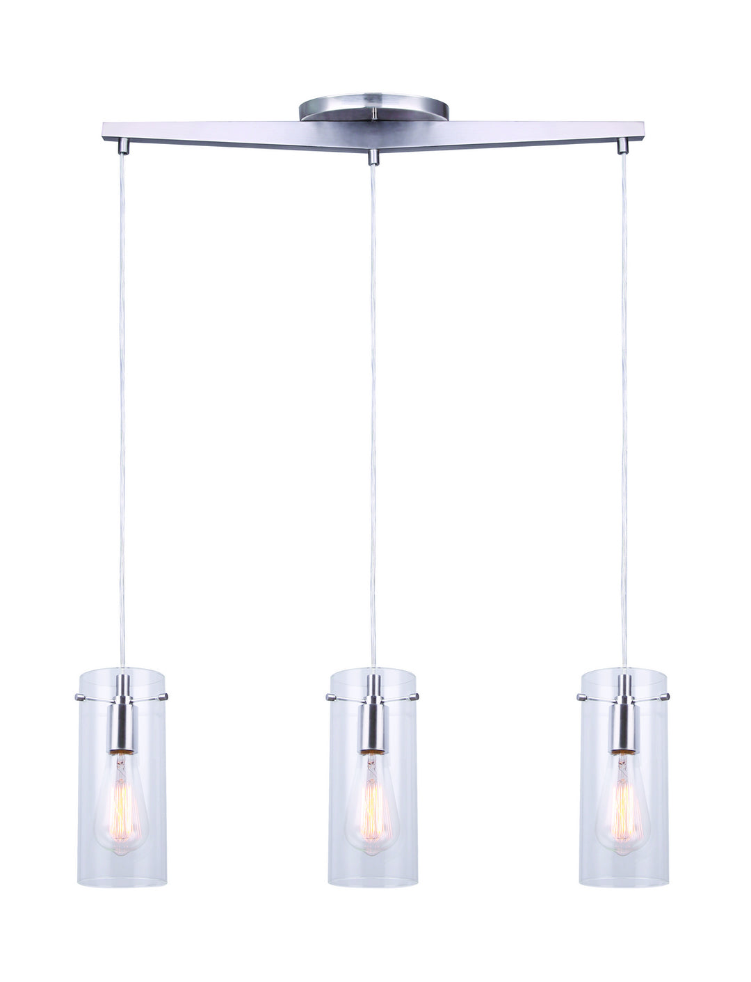 Joni Three Light Pendant in Brushed Nickel - available from The Lighting Shoppe, trusted by Canadian homeowners